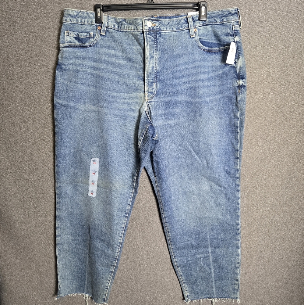 Old Navy 24 Blue High Rise OG Straight Leg Jeans